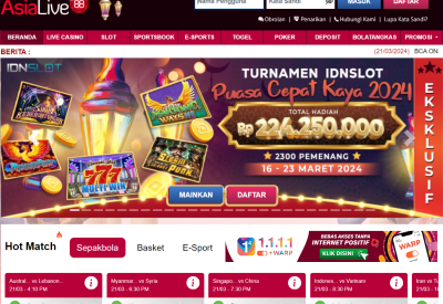Ketika kita berbicara tentang togel online, salah satu nama yang muncul di benak banyak pemain adalah ASIALIVE88. Platform ini telah membuktikan dirinya sebagai salah satu tempat terbaik untuk mengeksplorasi dunia togel online, menawarkan berbagai pilihan permainan dan peluang kemenangan yang menarik. Dalam artikel ini, kita akan menggali lebih dalam tentang bagaimana ASIALIVE88 dapat membantu Anda mengoptimalkan potensi keberuntungan Anda dalam permainan togel online. Memahami Togel Online di ASIALIVE88 Togel online adalah permainan tebak angka yang populer di kalangan penjudi online. Di ASIALIVE88, permainan ini dihadirkan dengan berbagai variasi, memungkinkan pemain untuk memilih berbagai pasaran togel dari seluruh dunia. Dengan sistem yang adil dan transparan, ASIALIVE88 menjamin keamanan dan kenyamanan pemain dalam bermain togel online. Strategi Menang dalam Togel Online Untuk meningkatkan peluang kemenangan dalam togel online, diperlukan strategi yang tepat. Berikut adalah beberapa tips yang bisa Anda terapkan saat bermain di ASIALIVE88: Pilih Pasaran Togel yang Tepat: Setiap pasaran togel memiliki karakteristiknya sendiri. Pelajari setiap pasaran dan pilih yang paling sesuai dengan strategi Anda. Manajemen Keuangan yang Baik: Tentukan batas anggaran Anda dan jangan pernah melewati batas tersebut. Bermain secara bertanggung jawab adalah kunci untuk menghindari kerugian besar. Gunakan Prediksi yang Akurat: Banyak sumber yang menyediakan prediksi angka togel. Gunakan prediksi tersebut sebagai bahan pertimbangan, tapi tetap percaya pada intuisi Anda sendiri. Bermain dengan Sabar: Togel online bukanlah permainan yang bisa membuat Anda kaya dalam semalam. Bermainlah dengan sabar dan konsisten. Fitur dan Layanan Unggulan di ASIALIVE88 ASIALIVE88 tidak hanya menawarkan permainan togel online, tetapi juga berbagai fitur dan layanan yang meningkatkan pengalaman bermain Anda, seperti: Layanan Pelanggan 24/7: Tim dukungan pelanggan ASIALIVE88 siap membantu Anda kapan saja, memastikan bahwa setiap masalah yang Anda hadapi dapat segera diatasi. Transaksi yang Mudah dan Cepat: Proses deposit dan penarikan dana di ASIALIVE88 cepat dan mudah, memungkinkan Anda untuk bermain tanpa hambatan. Keamanan Data Terjamin: Keamanan data pemain adalah prioritas utama di ASIALIVE88, dengan sistem keamanan yang canggih untuk melindungi informasi pribadi Anda. Kesimpulan: Mengoptimalkan Potensi Keberuntungan Anda di ASIALIVE88 ASIALIVE88 Togel Online menawarkan peluang besar bagi Anda untuk menggali potensi keberuntungan Anda dalam permainan togel online. Dengan strategi yang tepat, layanan yang unggul, dan sikap bermain yang bijak, Anda bisa meningkatkan peluang kemenangan Anda di platform ini. Jadi, tunggu apa lagi? Mulailah petualangan togel online Anda di ASIALIVE88 dan temukan potensi keberuntungan Anda hari ini!